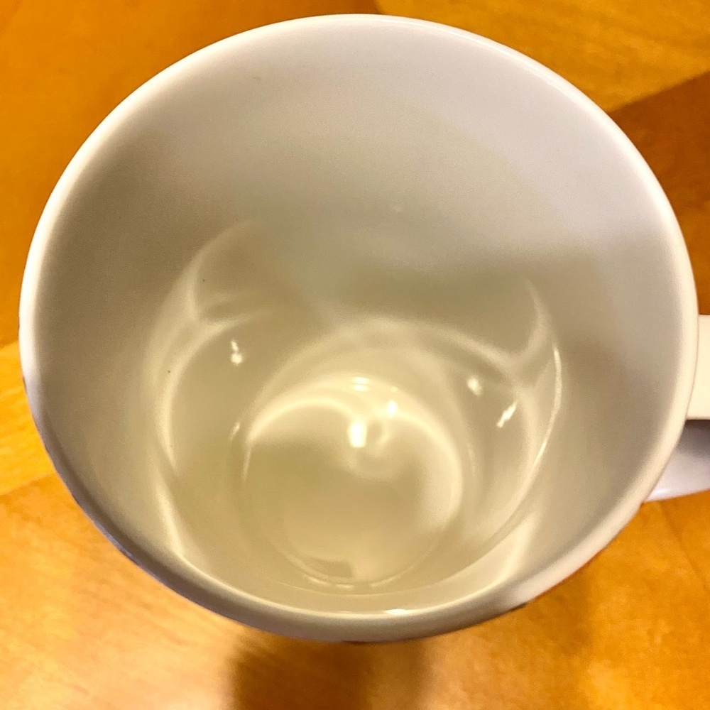 Starbucks Tropical Lemon Etched Fruit Ceramic White and Yellow Coffee Cup 16oz - Picture 4 of 10